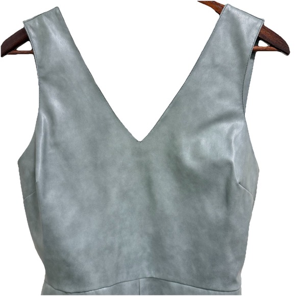 Anthropologie - Avec Les Filles Cross-Back Romper - Faux Leather Women's Size S - Picture 6 of 13